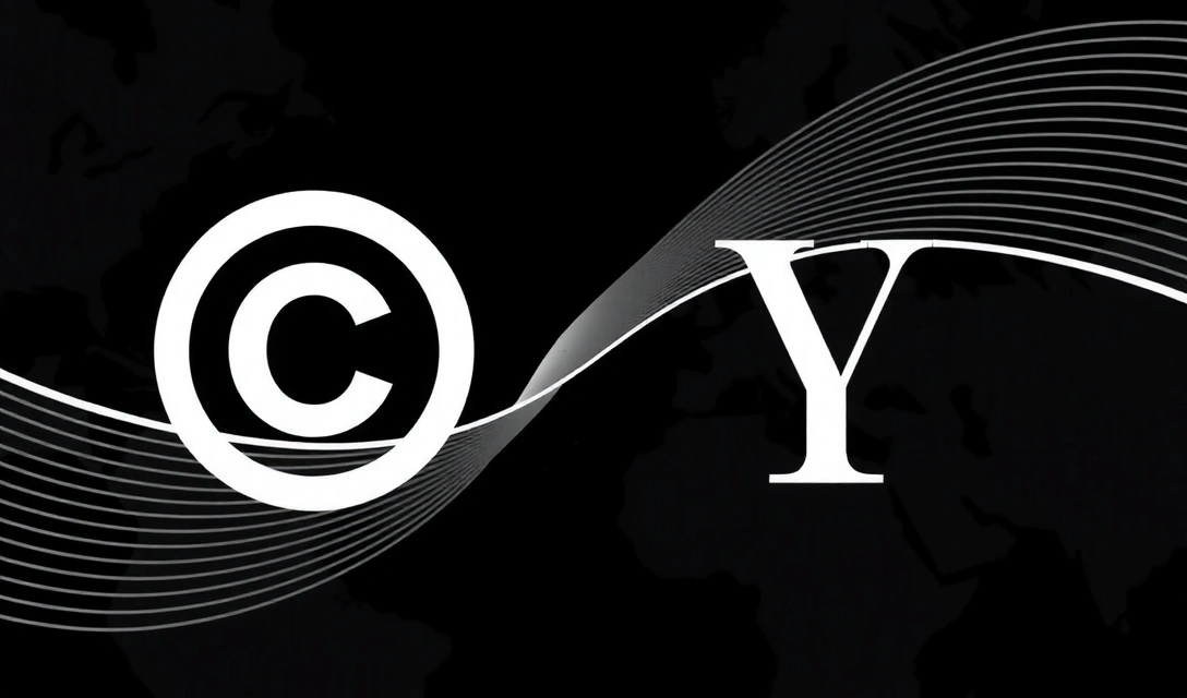 Pictogramă cu drepturi de autor și simboluri de proprietate intelectuală